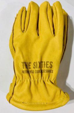 Guantes The Sixtie's Yellow 100 % Cuero Talles S y M